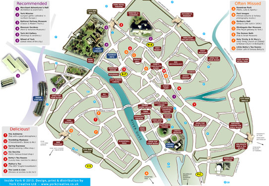 Inside York Map
